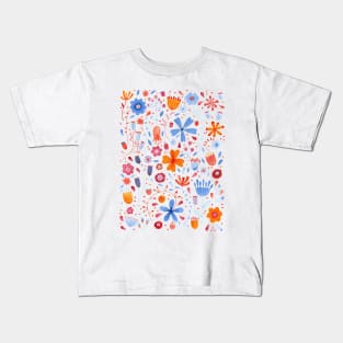 English Meadow Watercolor Art Kids T-Shirt